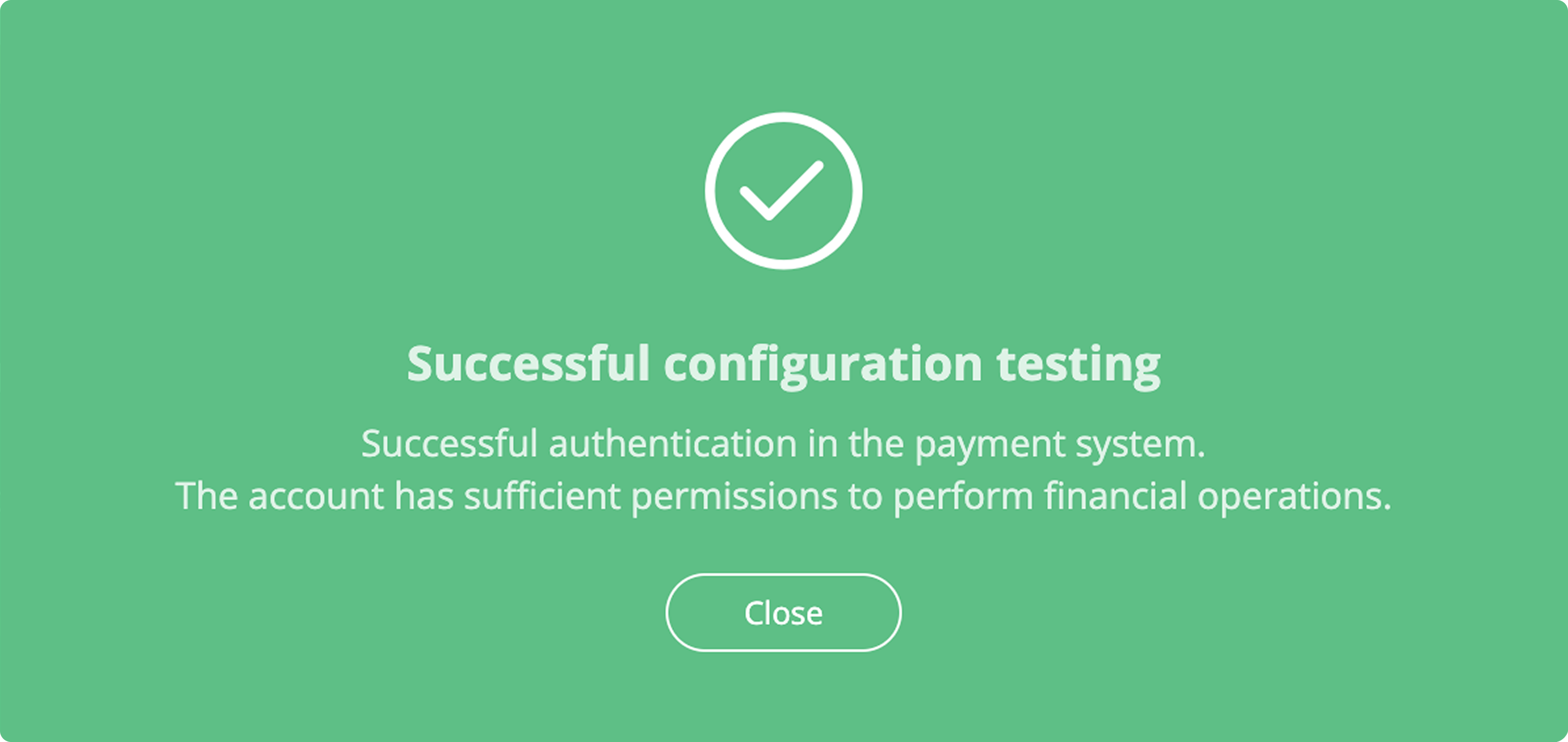 Successful — Authorized
