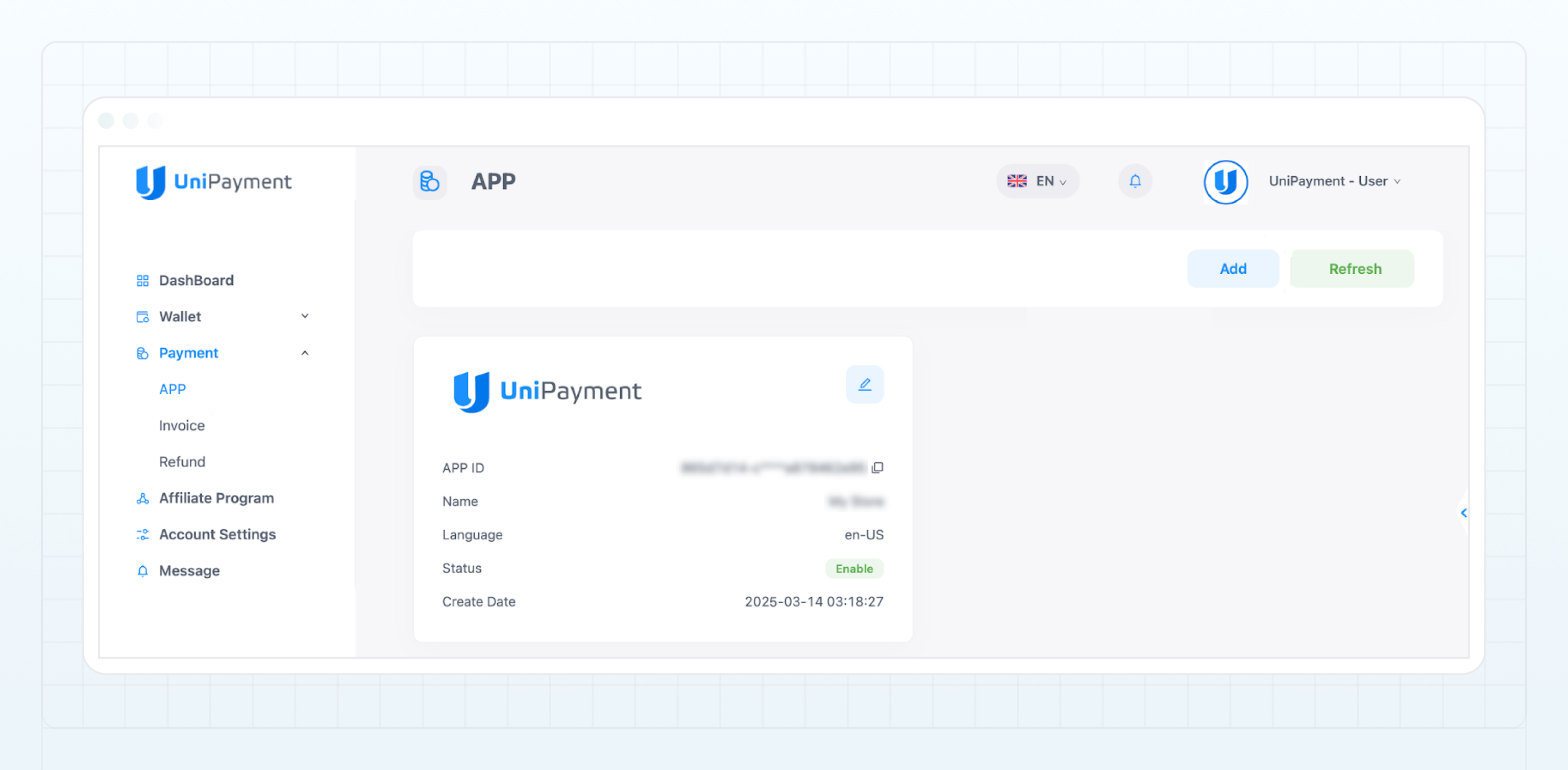 App in UniPayment