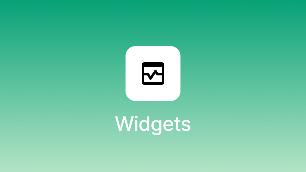 Explore and manage all available trading widgets